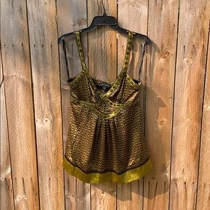 Bebe beaded neck halter top
